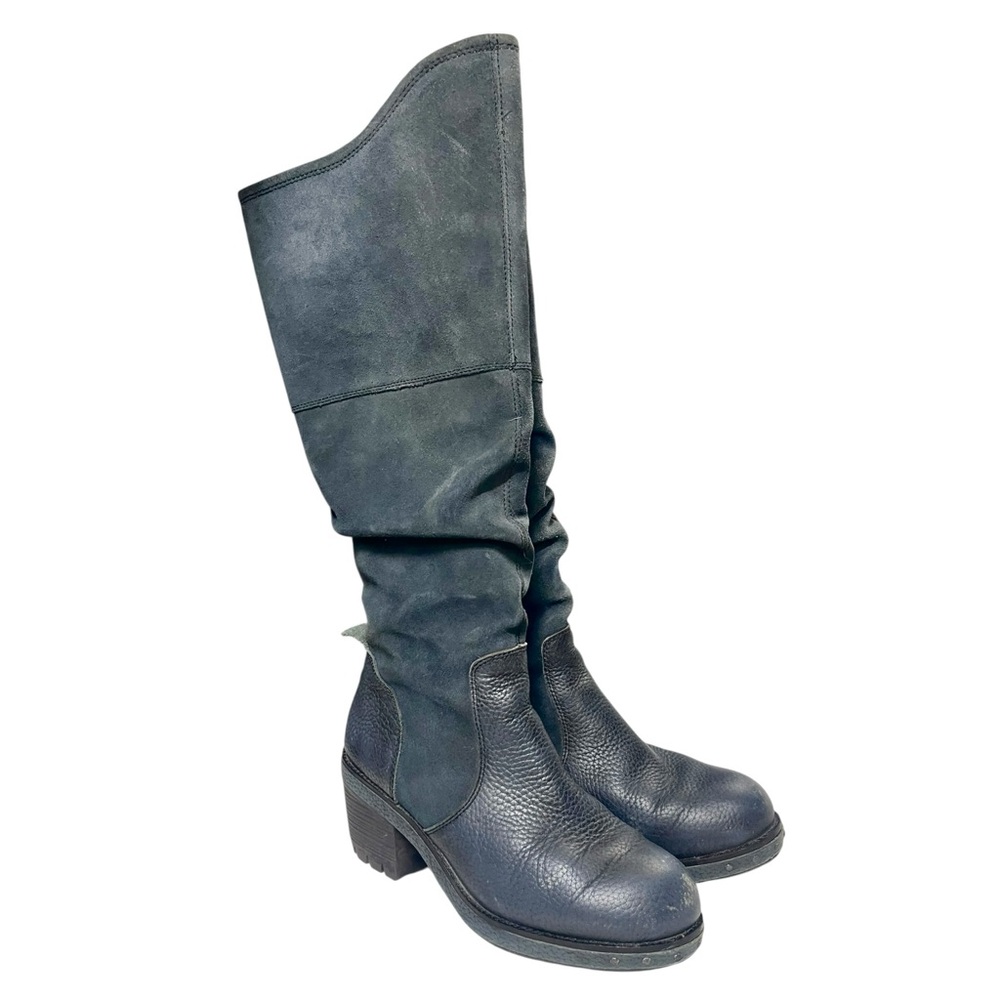 Caterpillar Women’s Leather Suede High Calf Western Boots Moto Womens Size 6